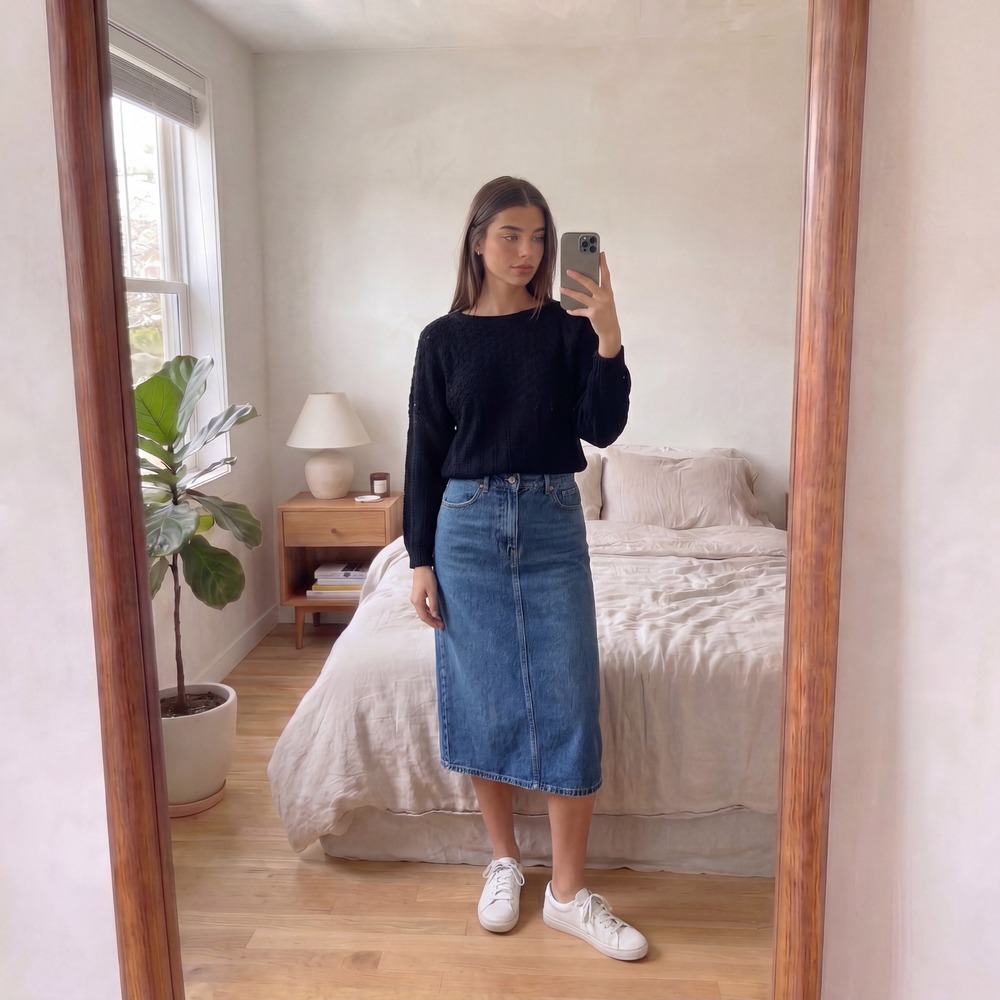 Vintage Kenneth Too Womens Sweater M Black Textured 80s USA Whimsigoth Classic